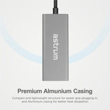 Astrum 5Gbps USB-C to Gigabit Ethernet LAN Converter - NA450
