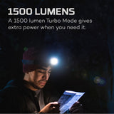 Nebo Einstein 1500 FLEX Rechargeable 1500 Lumen Headlamp