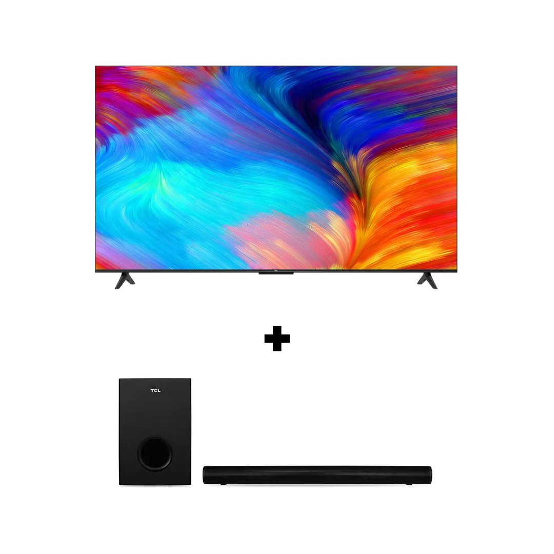 TCL 58P635  4K HDR Google TV With Dolby Audio - 58" + Free TCL S522W Soundbar