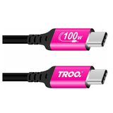 TROO Certified Ultra Fast Charge 100W Type-C Silicone Pink- 1 Meter