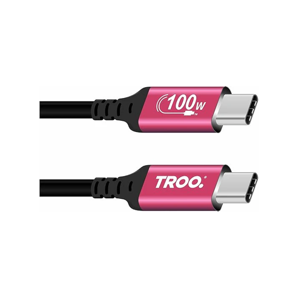 TROO Certified Ultra Fast Charge 100W Type-C Silicone Baby Pink - 1 Me ...