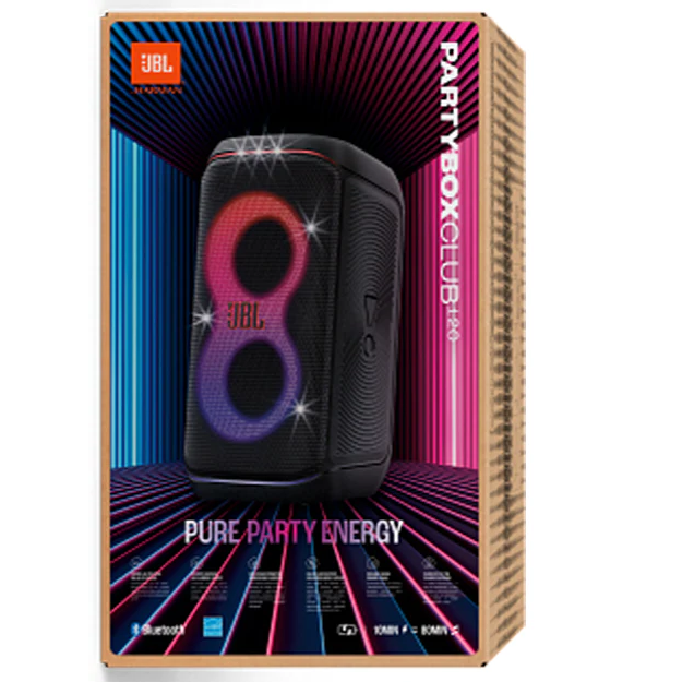 JBL Partybox Club 120 Portable Bluetooth Party Speaker - Black JBL Partybox Club 120 Portable Bluetooth Party Speaker - Black