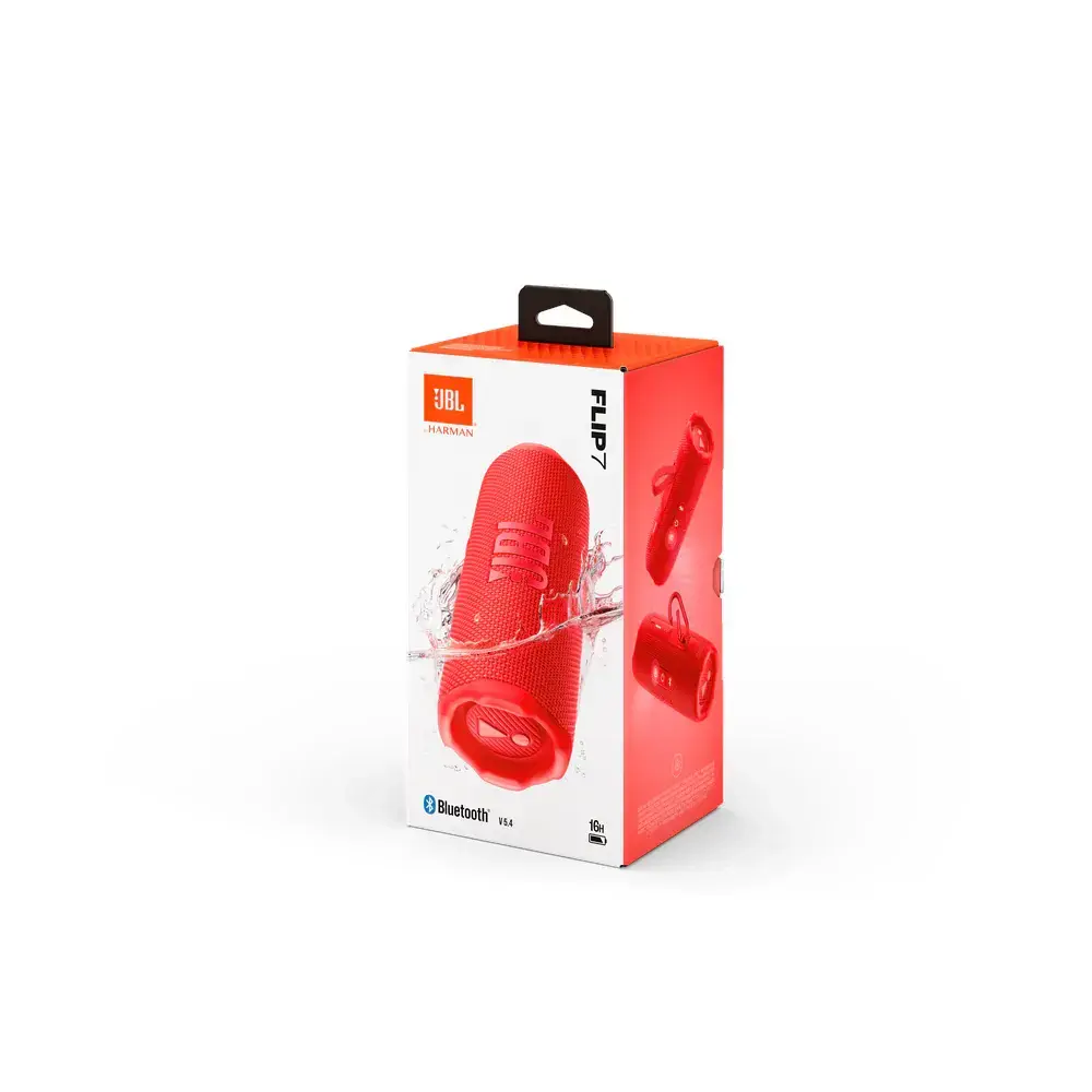 JBL Flip 7 Portable Bluetooth Speaker - Red