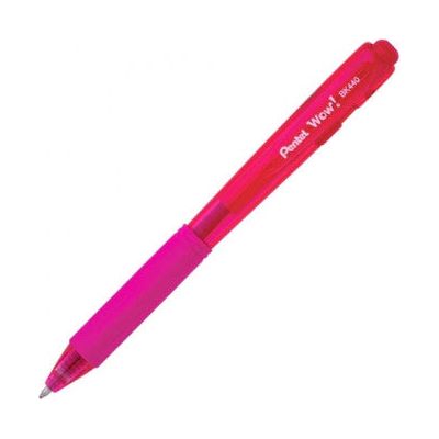 Pentel BK440 Retractable 1.0mm Ballpoint Pen - Pink