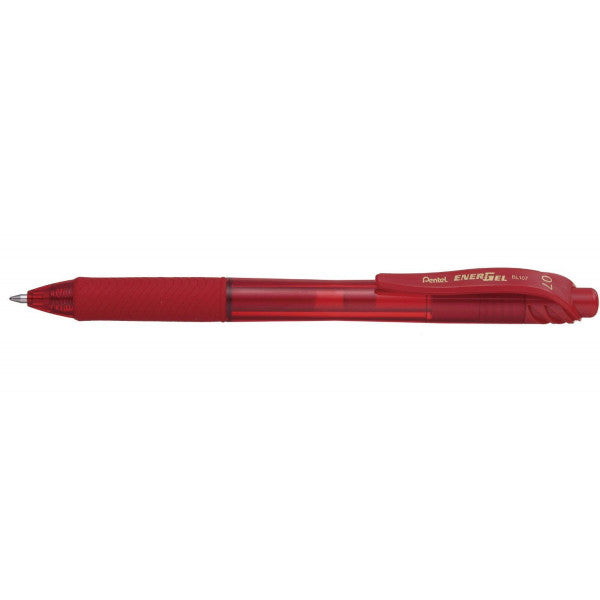 Pentel BL107 0.7 Energel X Retractable Gel Roller Pen - Red