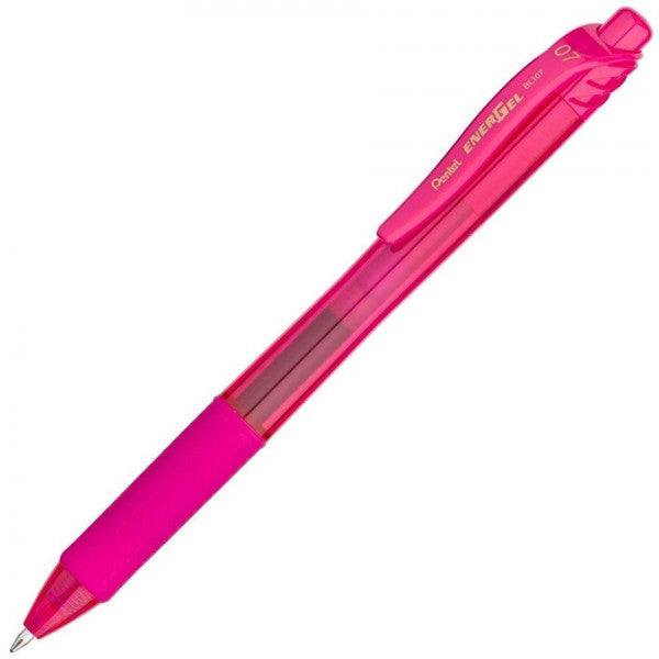 Pentel BL107 0.7 Energel X Retractable Gel Roller Pen - Pink