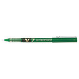 Pilot V7 Hi-Tecpoint Liquid Ink Rollerball FINE Tip - Green Ink