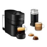 Nespresso Vertuo Pop Coffee Machine + Aeroccino Milk Frother - Liquorice