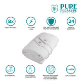 Pure Pleasure PPCFQ Fitted Queen Coral Fleece Electric Blanket