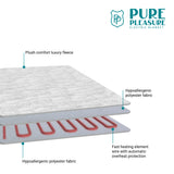 Pure Pleasure Fitted Extra Length Queen Sherpa Electric Blanket  - PPXLQ