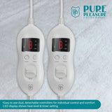 Pure Pleasure Fitted Extra Length Queen Sherpa Electric Blanket  - PPXLQ