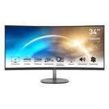 MSI PRO MP341CQ 34″ VA Ultrawide Curved Pro Monitor