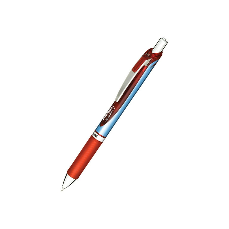 Pentel BLN75B Energel 0.5mm Retractable Gel Rollerbal Pen - Red