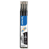 Pilot Frixion Clicker/Ball 0.5 Fine Tip Erasable Pen Refills Black - 3 Pack