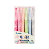 Pilot Frixion SW-FL Natural Highlighters - Wallet of 6 Assorted Colours