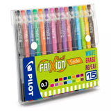 Pilot Frixion Ball Pen Sticks – Wallet of 15 Assorted Colours