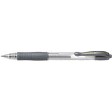 Pilot G2 Retractable Gel Ink Pen Fine 0.7mm - Metallic Silver