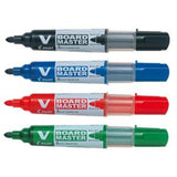 Pilot V Board Master Whiteboard Marker Wallet - 4 Pack