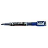 PILOT V Board Master Slim Extra Fine Whiteboard Marker with Eraser and Magnet - BLUE