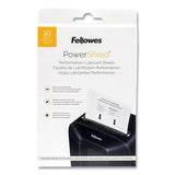 Fellowes Powershred Performance+ Lubricant Sheets 10-pack 4025601