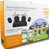 IMOU 8ch/4cam Bullet 2C 1080P Wi-Fi Security NVR KIT