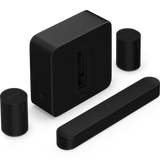 Sonos Premium Immersive Set with Beam- Beam + Sub 4 + 2x Era 100 - Black