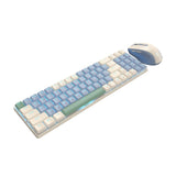Redragon BS8772 Wireless Keyboard and Mouse Combo – Cream/Blue