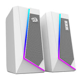 Redragon GS20W ANVIL 3W 2.0 RGB Stereo Desktop PC Speakers White - RD-GS520W