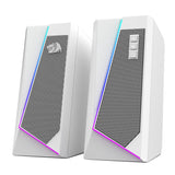 Redragon GS20W ANVIL 3W 2.0 RGB Stereo Desktop PC Speakers White - RD-GS520W