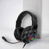 Redragon Over-Ear HYLAS Aux (Mic & Headset)|USB (Power Only) RGB Gaming Headset – Black