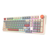 Redragon EISA 100 Retro RGB Wireless Mechanical Keyboard – Cream/Grey