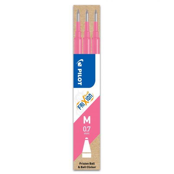 Pilot Frixion Clicker/Ball Erasable Pen Refills Pink Pack