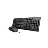 Rapoo X130PRO USB Wired Optical Keyboard and Mouse Combo Black