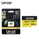 Lexar 128GB Professional Gold microSDXC UHS-II Memory Card