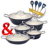 Snappy Chef SCSG003 Superlight 10pc Cast Iron Combo