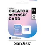 SanDisk Creator UHS-I microSD Memory Card (512GB)