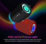 Astrum SP110 Portable Bluetooth Speaker RGB Light TWS – Red
