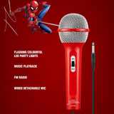 Marvel Spider-Man Galaxy LED Stars Bluetooth Karaoke Machine