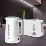 Swan SPP9W White Cordless Kettle and 2 Slice Toaster Breakfast Pack -