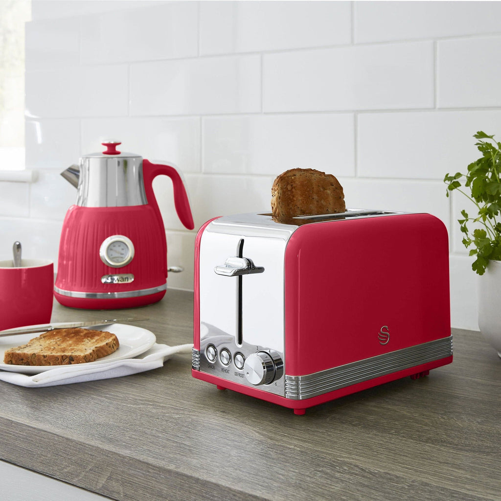 Swan SRT2R Retro Red 2 Slice Toaster – New World