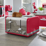 Swan SRT4R Retro Red 4 Slice Toaster