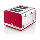 Swan SRT4R Retro Red 4 Slice Toaster