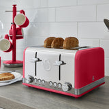 Swan SRT4R Retro Red 4 Slice Toaster