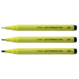 Pilot SWN-DRL Lettering Calligraphy Pens - Black - Wallet of 3