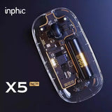 Inphic X5 Bluetooth  Wireless Mouse Transparent