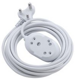 Ellies BTB Heavy Duty Extension Lead 20m  White - FEHBW2X/20WJ