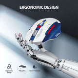 Inphic F9 2.4G Wireless Office Mouse with Silent Clicks - Blue/White