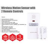 Securitymate Wireless Motion Sensor with 2 Remote Controls - SMWMS3