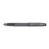 Sheaffer 100 Fountain Pen Ionic Shiny Dark Grey Gunmetal with PVD Trim - E0937553