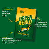 Terbodore 1kg Coffee Beans - Green & Gold